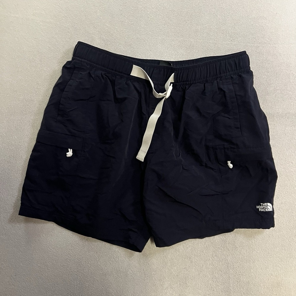 North Face Active 4 Pockets Belted Swim Trunks Shorts Men's Size XL Blue